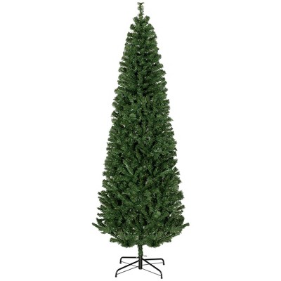 Aghana Digitals 7FT Green Pencil Artificial Christmas Tree with 818 Tips, Space-Saving Design, Easy