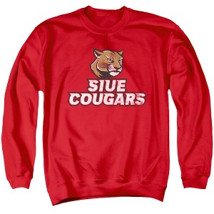 Southern Illinois University Edwardsville Official Distressed Primary Logo Adult Crewneck Sweatshirt - 1 of 4