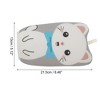 Unique Bargains Cartoon Kitten Shower Gloves for Bathroom 8.46"x5.12" Gray 1 Pc - 2 of 3