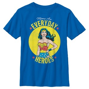 Boy's Wonder Woman Moms Are Everyday Heroes T-Shirt - 1 of 4
