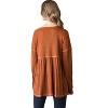 Women's Waffle Knit Babydoll Top - HEIMISH USA - 2 of 2