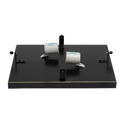 Elipse 12" Crystal and Bronze Elegant Flushmount Light