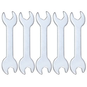 Unique Bargains Automotive Repair Furniture Assembly Galvanized Open-End Thin Wrenches - 1 of 4