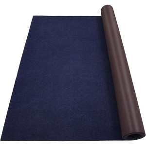 Large Modern Area Rug - Machine Washable Non-Shedding Kitchen Rug with Non-Slip Backing, Accent Carpet for Living Room & High-Traffic Areas Blue - 1 of 4