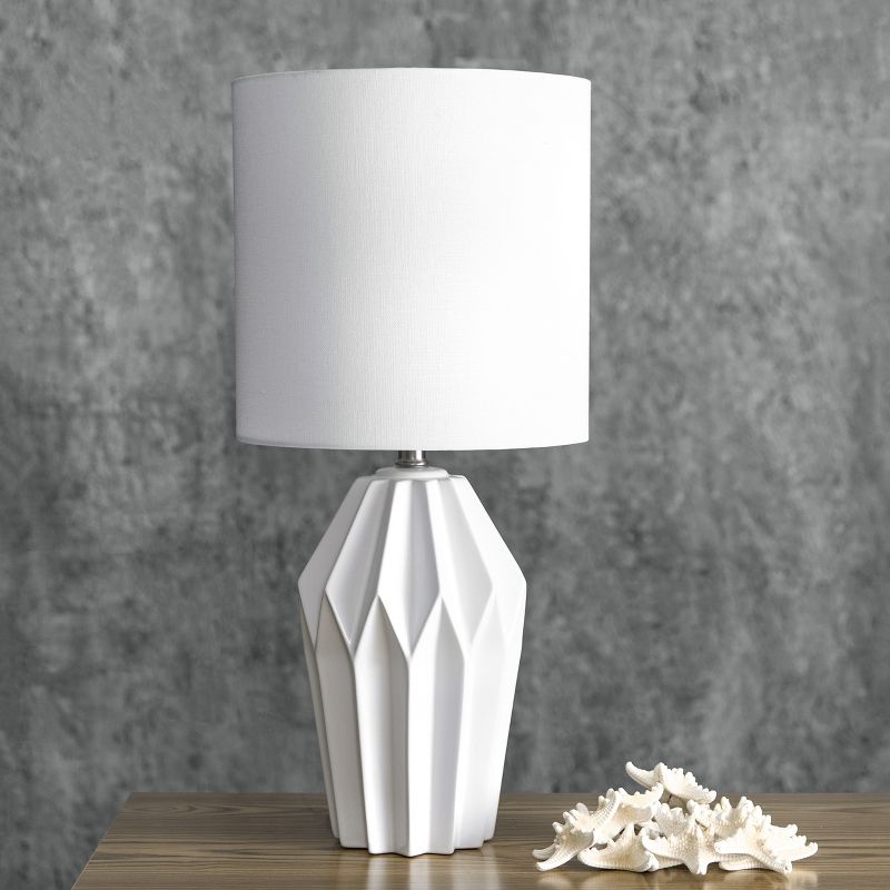 nuLOOM Bryan Ceramic 24" Table Lamp Lighting - White 24" H x 11" W x 11" D, 3 of 8