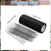 Unique Bargains Sheer Nylon Glitters Wave Mesh Decorative Ribbon Trim 6 Inch 10 Yards - 2 of 4