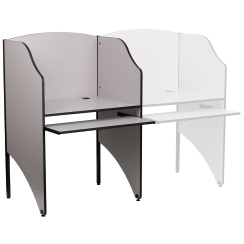 Flash Furniture Student Desk in Black and Gray