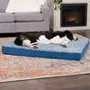 FurHaven Two-Tone Fur & Suede Deluxe Full Support Sofa Dog Bed - 3 of 4