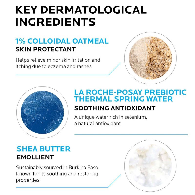 La Roche Posay Lipikar Eczema Soothing Relief Body &#38; Face Cream Unscented - 6.76 fl oz, 4 of 13