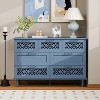 Okak Antique 7-Drawer Bedroom Dressers with Cutout Pattern Solid Wood Legs, Wooden Chest of Drawers for Bedroom/Entryway/Study - 2 of 4