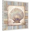Amanti Art Beach Shell I by Elizabeth Medley Canvas Wall Art Print Framed 22 x 22-in. - 2 of 4