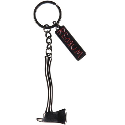 The Shining Movie Keychain Metal Axe Redrum Sign Accessory Keyring
