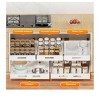 White- Expandable Pull Out Cabinet Organizer,17"Deep Carbon Steel Kitchen Storage Shelf Basket Drawer Slide Out Organizer For Cupboard Home Office C - 4 of 4