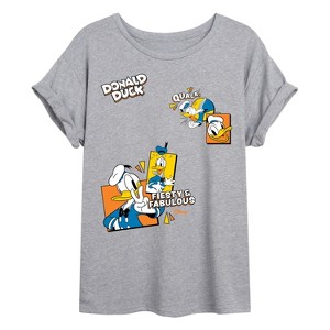 Women's - Disney - Donald Duck Oversized Graphic T-Shirt - 1 of 4