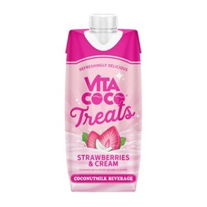 Vita Coco Treats Strawberries & Cream Coconut Milk Drink - 16.9 fl oz Box - 1 of 4