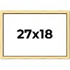 PosterPalooza | Simple Gold Picture Frame - UV Acrylic, Backing Board, Hanging Hardware Included - 2 of 4