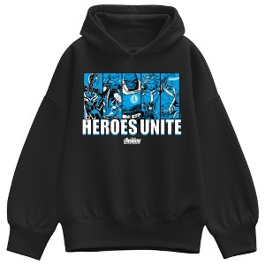 Women's Avengers Hereos Unite Oversized Fleece Hoodie Sweatshirt