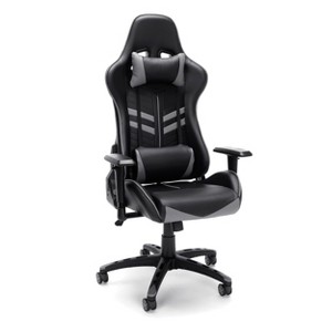 Racing Style Adjustable Gaming Chair with Lumbar Support Gray - OFM