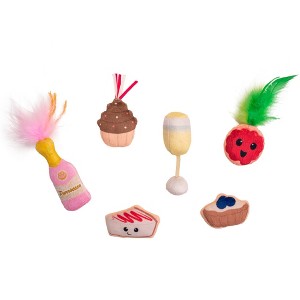 Catstages Purrsecco and Cupcake Cat Food Shaped Catnip Toy - 1 of 4