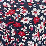 navy red ditsy floral