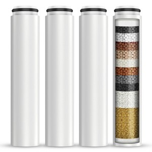 Cobbe 4 Pack Replacement Filters for Handheld Shower Head - Water Softener Filters Beads for Hard Water - Remove Chlorine - Reduces Dry Itchy Skin - 1 of 4