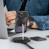 Vena vCommuteX Apple iPhone 14 Pro MagSafe Wallet Case, Detachable Leather Cover Card Slot Holder with Kickstand - Black - 2 of 4