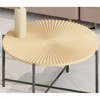 RISOKEYS 2-Piece Farmhouse  Coffee Table Set - Nesting Table Round Finish with Handcrafted Wood Radial Pattern for Living Room - 4 of 4