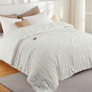 Heated Comforter Blanket with Wireless LCD Controller, Tufted Fast Heating Electric Quilt, 6 Heat Levels & 9 Time Settings - 1 of 4