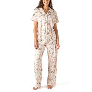 Hello Mello Women's Signature Lounge Top and Pants, 2-Piece Pajama Set - 1 of 4