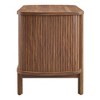 Modway Cadence Open Nightstand – Modern Wood Side Table with Shelf, Clean Lines and Tapered Legs in Walnut Finish - 4 of 4