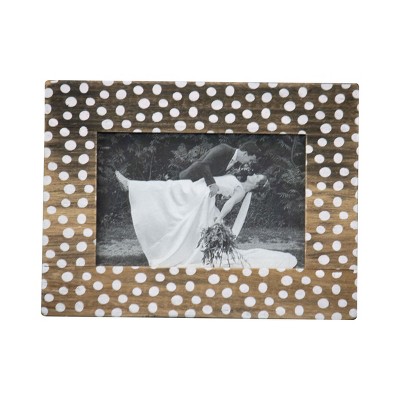 4x6 Picture Frame, Black and White Stripe Frame, 4x6 Photo Frame