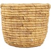 Northlight Set of 3 Bisque Woven Round Water Hyacinth Storage Baskets 13.75" - 4 of 4