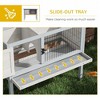 LOVMOR Indoor/Outdoor Bunny Cage with Hinged Asphalt Roof and Removable Tray for Guinea Pig - 2 of 4