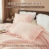 Ruffled Comforter Set, Soft Washed Microfiber Lightweight Fluffy All-Season Bedding Comforter with Vintage French Country Styles - 2 of 4