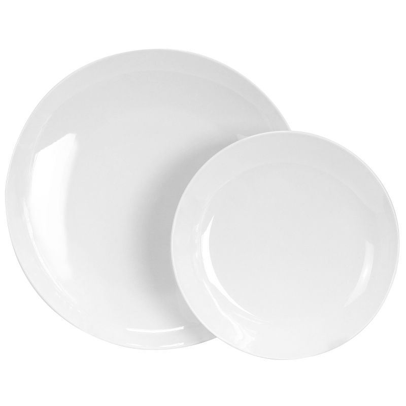 Gibson Modern Southern Home Signature 4 Piece Stoneware Dinnerware Set in White, 3 of 9
