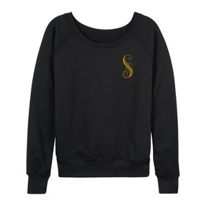 Women's - Wicked - Shiz University Lightweight French Terry Wide Neck Long Sleeve Graphic Shirt - 1 of 4