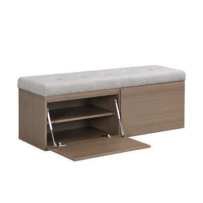 Bella Depot 49"W Storage Bench with Adjustable Shelves