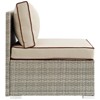 Modway Repose Outdoor Patio Armless Chair Light Gray Beige - 2 of 4