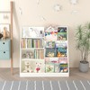 4-Tier Wooden Bookshelf for Kids, Toddler Book Rack Toy Organizer and Storage, Small Book Display Stand, Bookshelves Furniture for Classroom, Nursery - 4 of 4