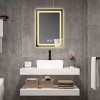GlasFlength Decorative Wall Mirrors Rectangular Accent Mirror Wall Mirror Decorative Mirror Bathroom Mirror for Room, Silver, 27.56"*19.69"*2" - 2 of 4
