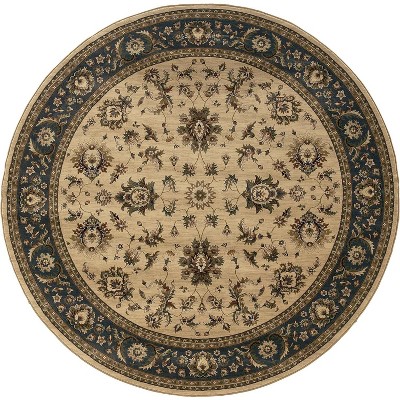 Oriental Weavers Ariana 311Z3 Ivory/ Blue Indoor Area Rug - 6' Round