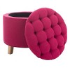 Amelia Tufted Storage Ottoman  - Safavieh - 3 of 4