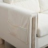 79.5" Sofa Couch Modern 3-Seater Sofa with Cushions Armrest Side Pocket - 4 of 4