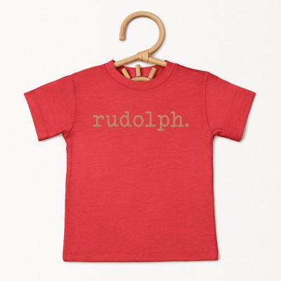 The Juniper Shop Rudolph Puff Print Youth Short Sleeve Tee