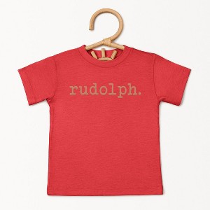 The Juniper Shop Rudolph Puff Print Toddler Short Sleeve Tee - 1 of 3