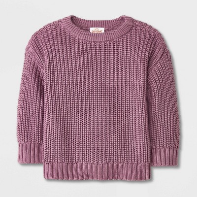 Baby Shaker Pullover Sweater - Cat & Jack™ Light Purple 0-3M