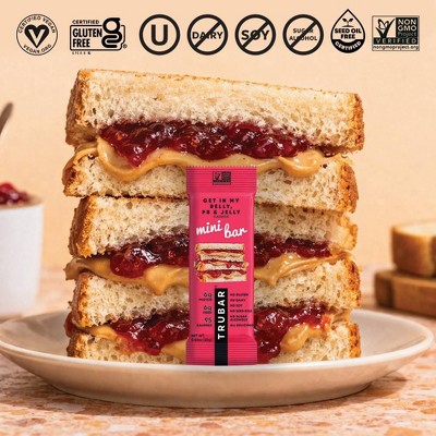 TRUBAR Get in My Belly Peanut Butter & Jelly Snack Bars - 6g Protein - 8.8oz/10ct