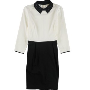 maison Jules Womens Embellished Colorblocked A-line Dress - 1 of 1