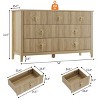 Dresser for Bedroom with 7 Drawers, 54" Wide Modern Chest of Drawers with Metal Handle, Wood Drawer Organizer for Bedroom, Living Room, Hallway - 2 of 4