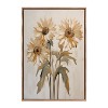 Kate & Laurel All Things Decor 23"x33" Sylvie Beaded Soft Sunflowers Framed Canvas by The Creative Bunch Studio Gold - 2 of 4
